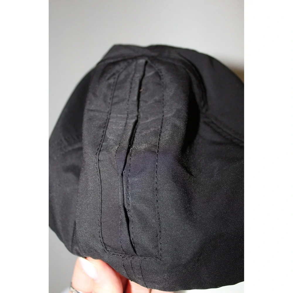 Topknot Camp Gladiator Ponytail‎ Hat Black Magnetic Closure Baseball Cap S/M